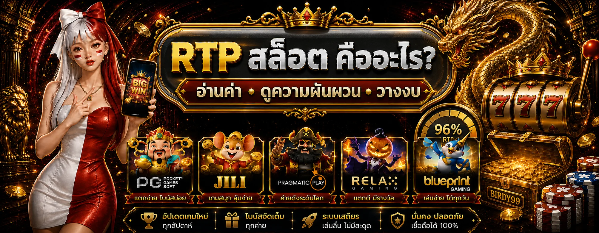 BIRDY99 | RTP สล็อตคืออะไร อ่านค่าและวางงบให้เป็น
